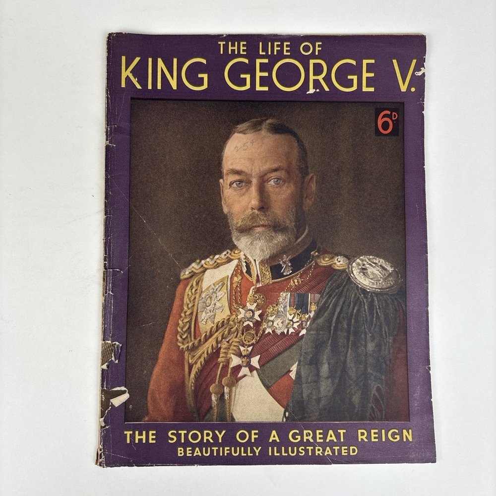The Life of King George‎ V Book Magazine G. Newnes 9x12" 1930s Royal History